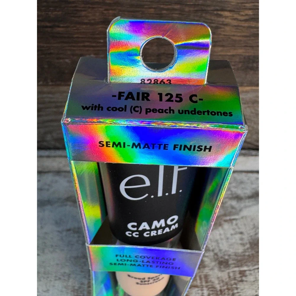 elf Camo CC Cream | Fair 125C Cool | Full Coverage Long Lasting | MSRP $15